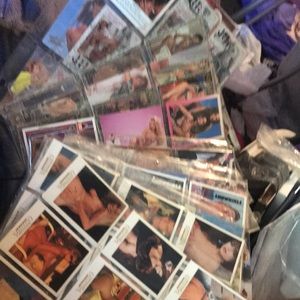 Lot of over 100 penthouse collectors series adult trading cards